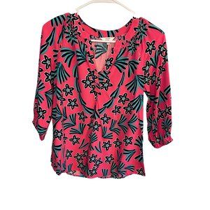 Crown and Ivy Pink Ocean Blouse Women's XS